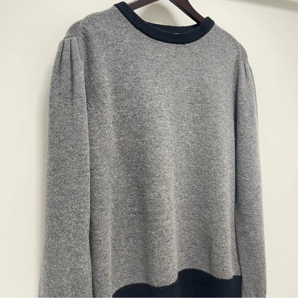 Random Identities Wool Cashmere Blend Crew Neck Gray Sweater Size Medium